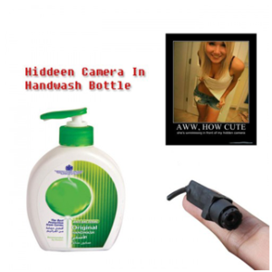Hidden camera in Handwash Bottle